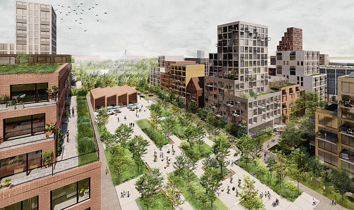 Hollanda Utrecht'te Araçsız Konut Projesi